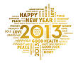 Healthy, Happy New Year 2013 Image